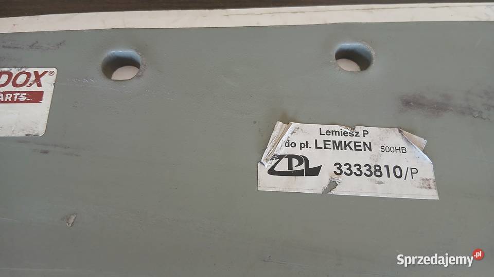 Lemiesz Lemken prawy 3333810P Radomsko sprzedam