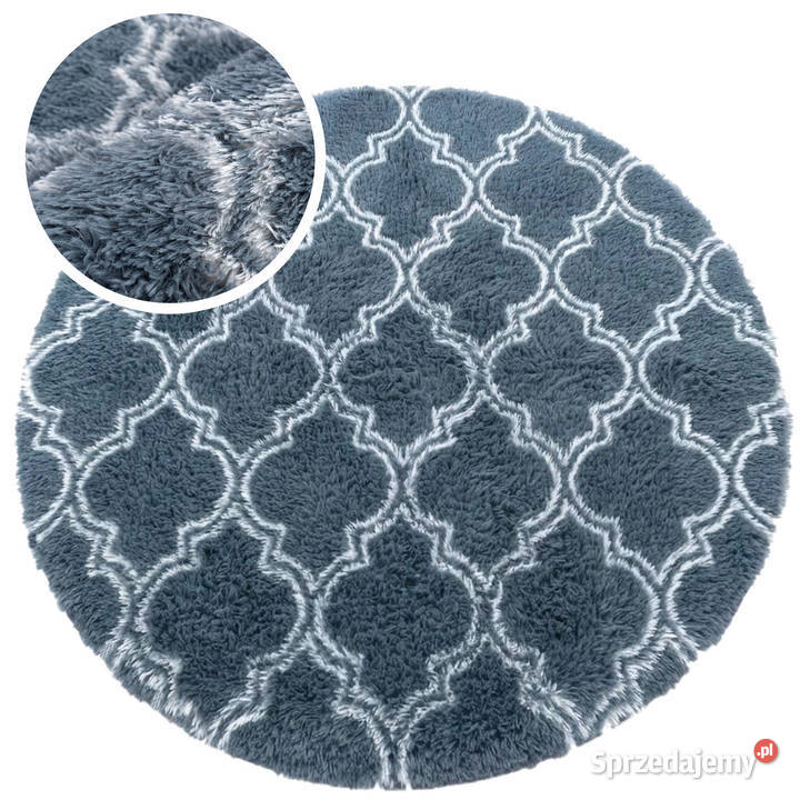 Dywan okrągły do salonu shaggy DECOR Dywany