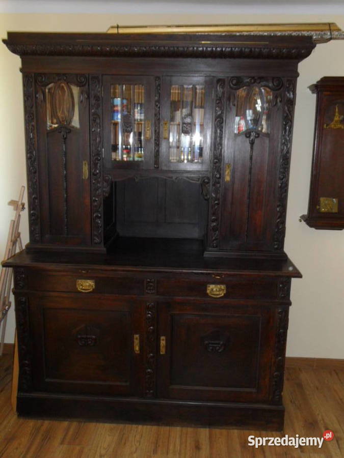 Kredens dębowy Secesja lubelskie Lublin