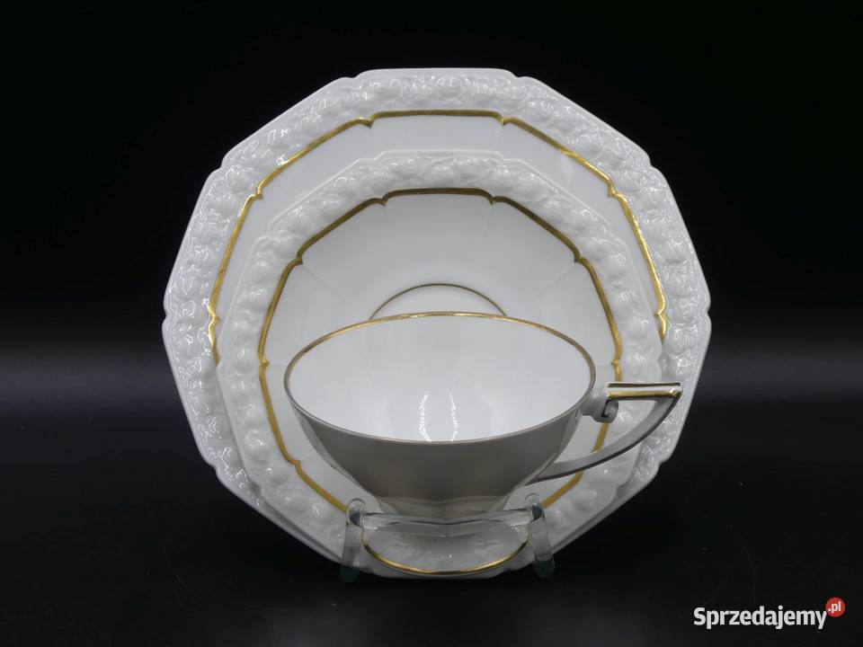 Komplet śniadaniowy Sorau Żary Potsdam art deco Porcelana i szkło Poznań