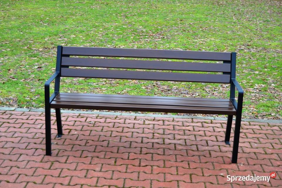 Ławka z oparciem stalowa parkowa ogrodowa sprzedam