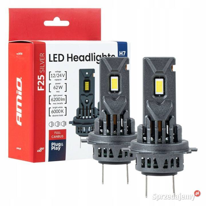 AMIO ŻARÓWKI H7 H18 F25 SILVER FULL CANBUS sprzedam