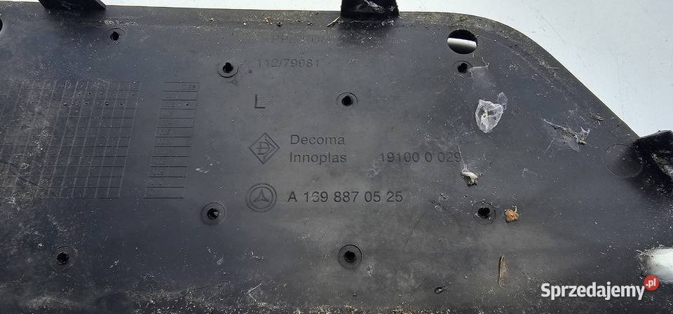 Kratka zderzaka lewy przód mercedes w169 Rok produkcji 2003 wielkopolskie Zbąszyń