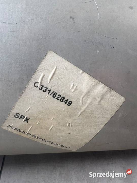 tłumik seria maszyn JCB 406 407 408 409 Suchoraba