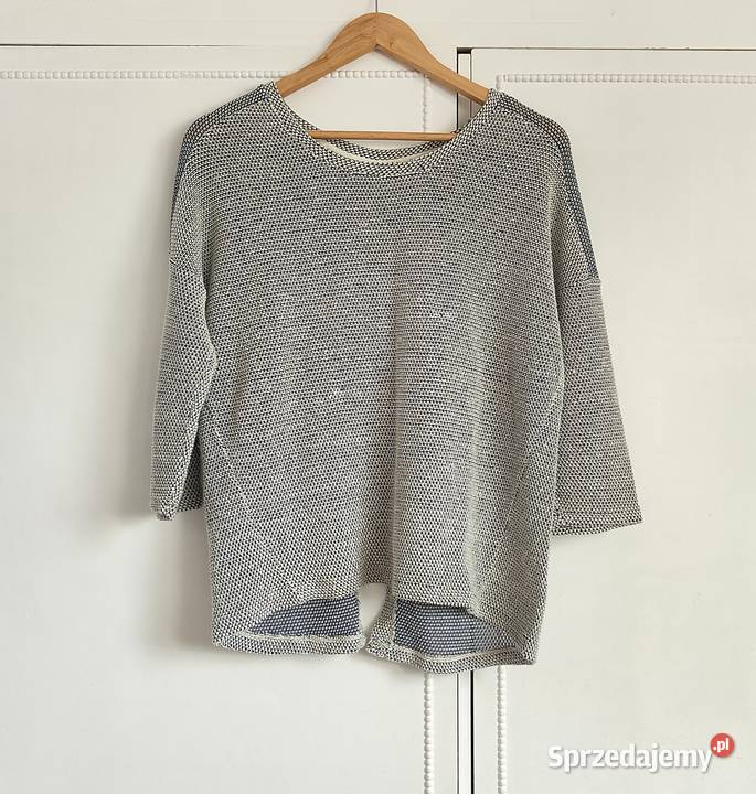 Sweter Tally Weijl M luźny niebieski biały z Szczecin