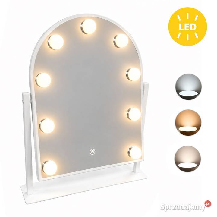 Lustro do makijażu LED ModernHome 30x40 9 8cm opolskie