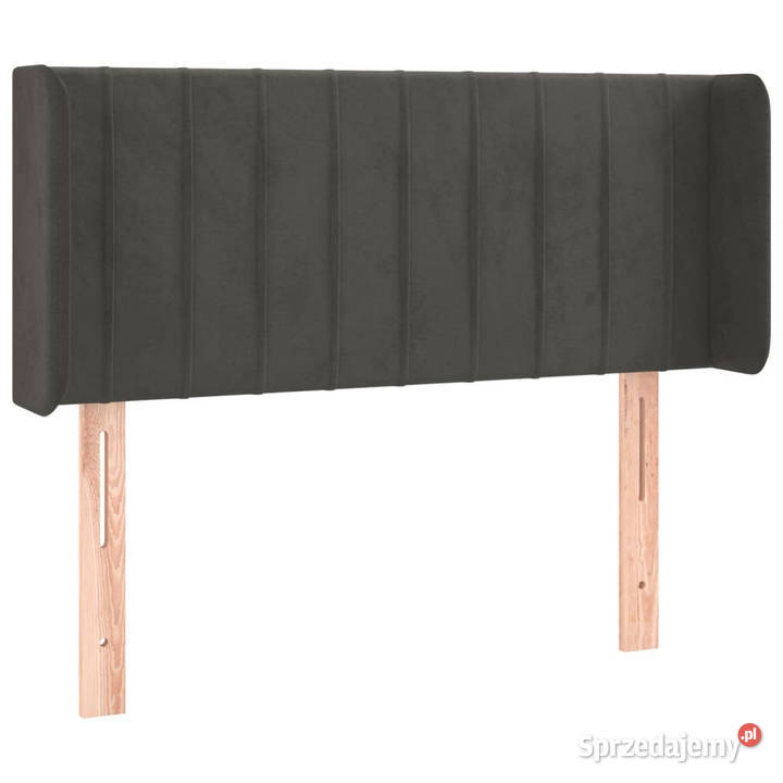 Zagłówek do łóżka z LED ciemnoszary 83x16x7888 Ramy i stelaże