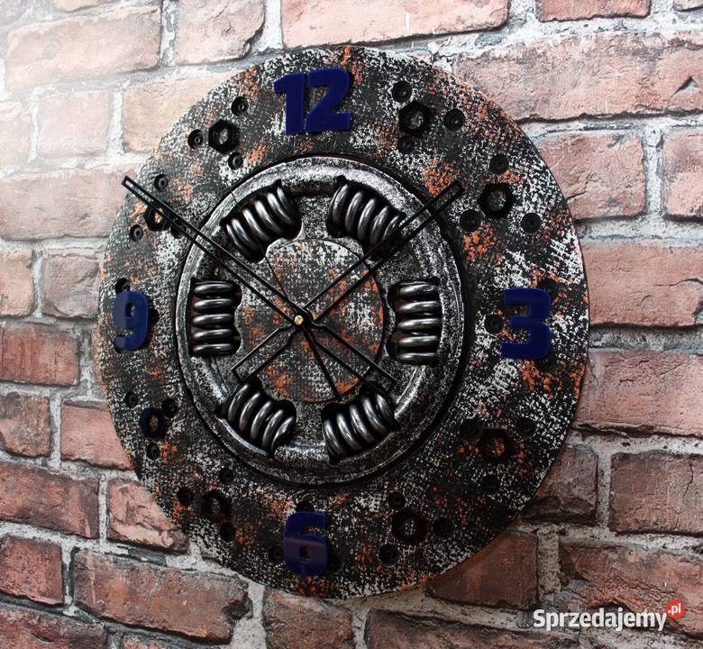 Duży zegar tarcza sprzęgła scrap metal art 43 sprzedam