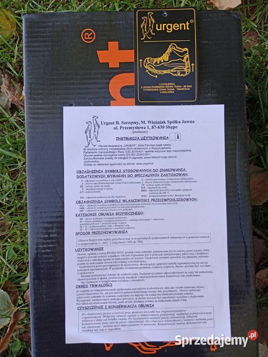 Buty robocze urgent rozmiar 43 inna Pozostałe Pacierzów sprzedam