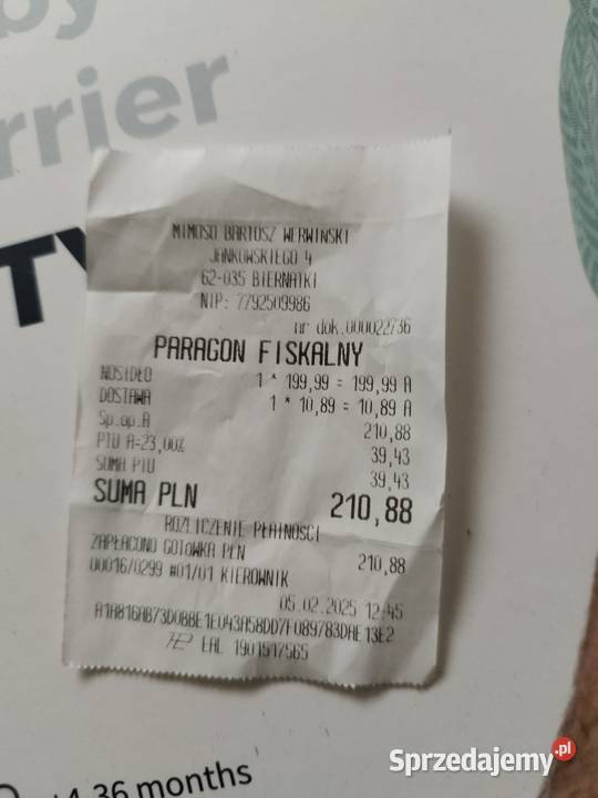 Nosidełko Zafirro City Nowe