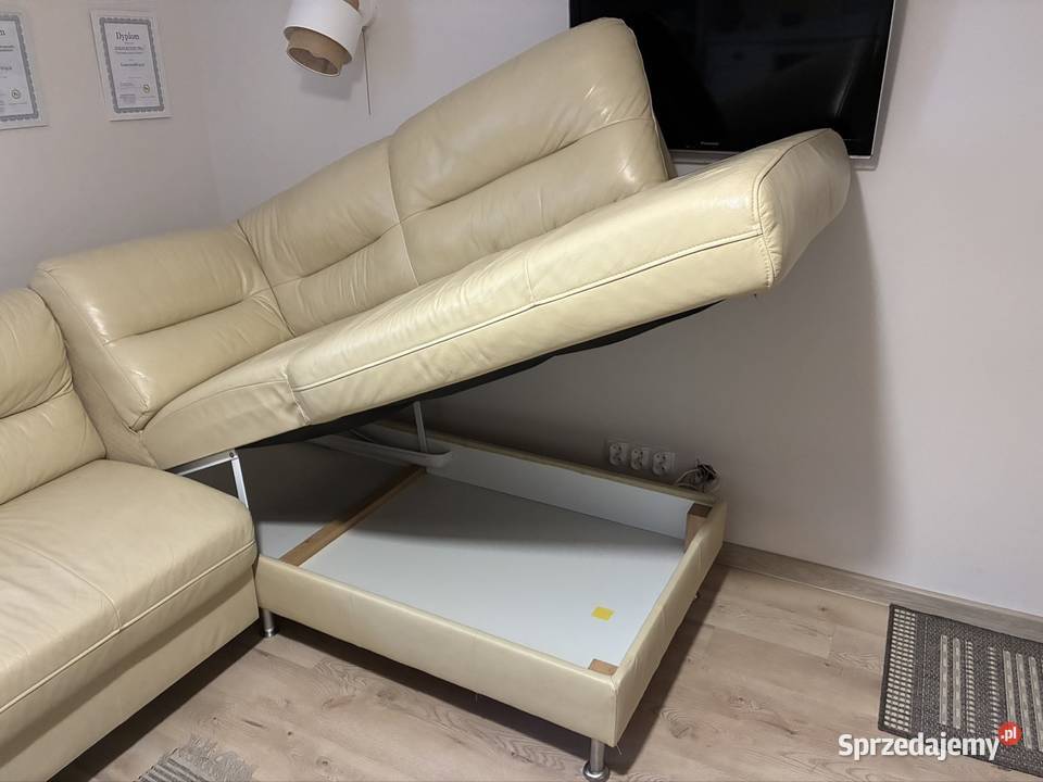 Rogówka Narożnik z funkcją Spania Skóra kujawsko-pomorskie Świecie