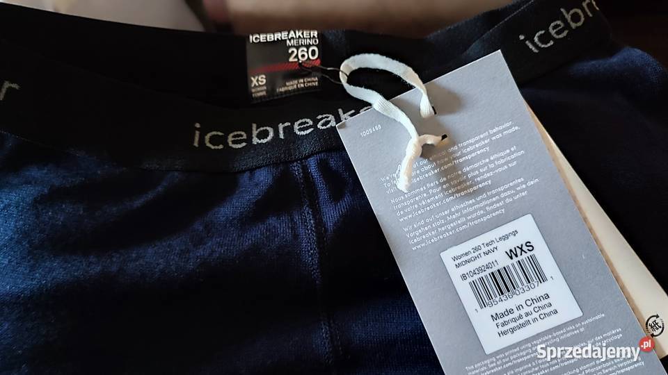 Icebreaker women 260 Tech leggings XS niebieski Spodnie Lubraniec