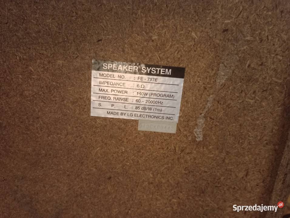 Głośniki model FE717E Żagań sprzedam