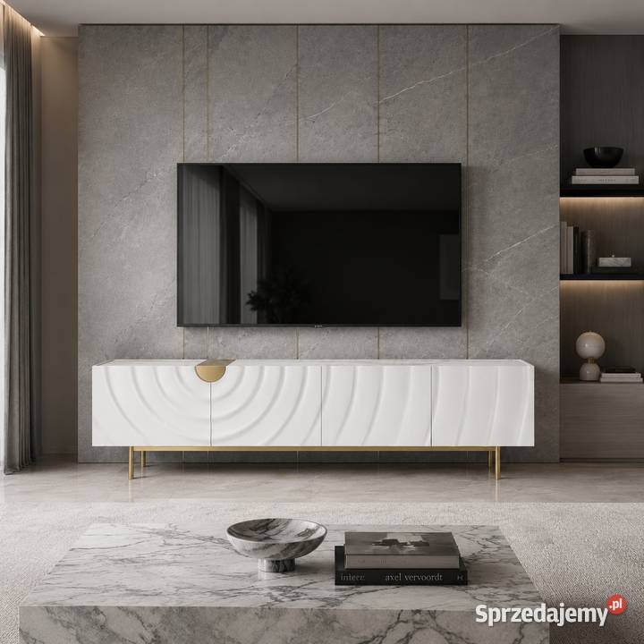 Szafka RTV złota Primavera Glamour Premium małopolskie Golkowice sprzedam