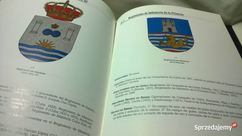 Książka CASTANO CANTERO HERBY ARMII HISZPAŃSKIEJ Warszawa sprzedam