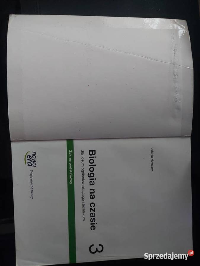 Nowa Era Biologia na czasie Podręcznik Zakres Kępno
