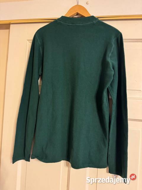 Sweter męski L Carry z bawełny zielony klasyczny Częstochowa