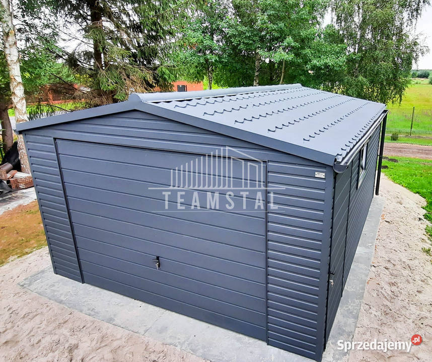 GARAŻ BLASZANY 5m x 6m dwuspad Brama drzwi 2x Tarnów