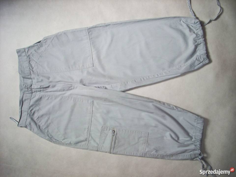 Spodnie 45 Rybaczki Bojówki Luźne Lato 38 40