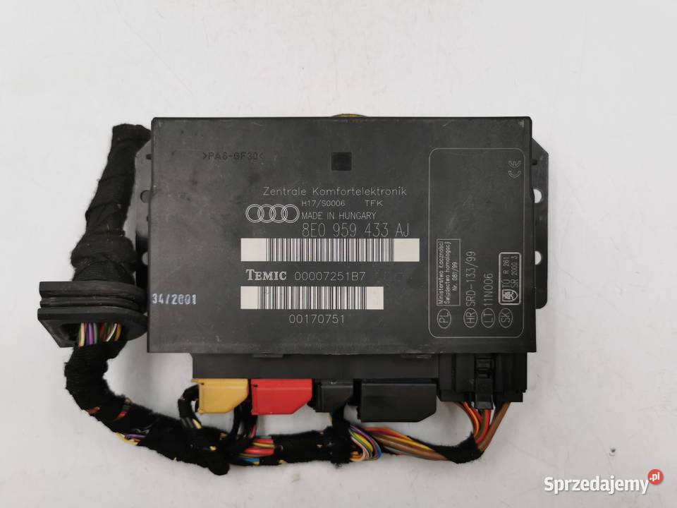 Moduł Komfortu Sterownik Audi A4 B6 B7 Komputery Wyszków