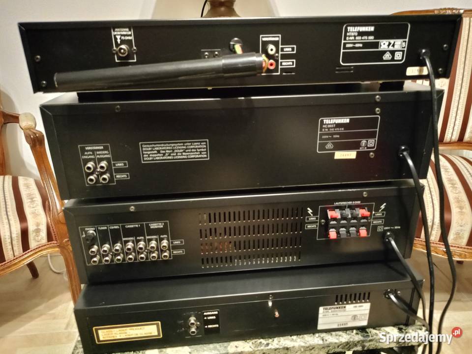 Wieża TELEFUNKEN Hifi z Kolumnami Vintage wielkopolskie