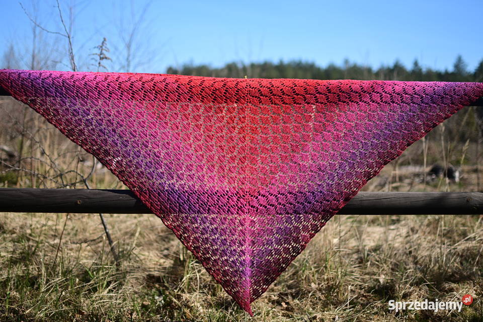 Chusta zrobiona na szydełku Koszalin