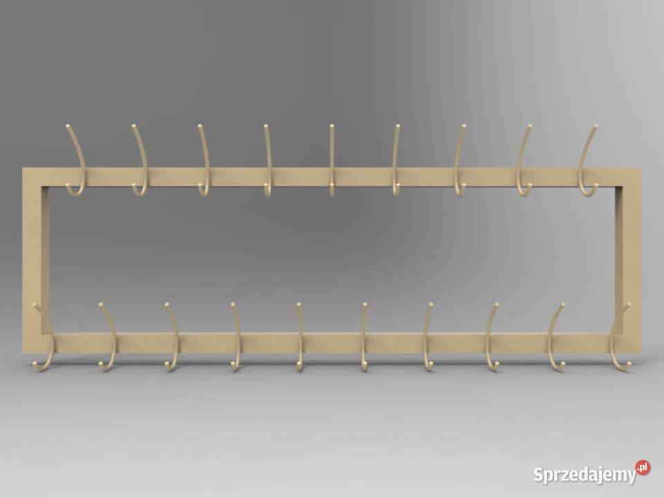 Wieszak ścienny stały dwurzędowy śląskie Ligota