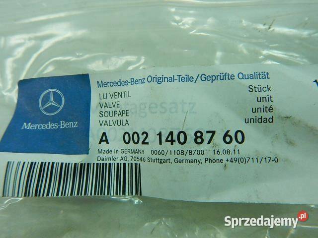 PRZEWÓD ZAWÓR POWIETRZA MERCEDES M266 E20 osobowe