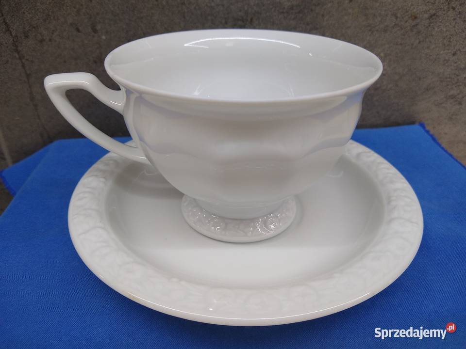 Filiżanka spodek Rosenthal Biała Maria Classic Kalisz