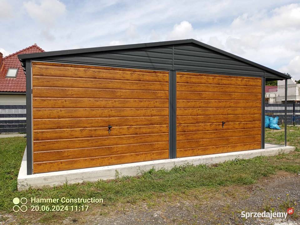Garaż blaszany wiata Konstrukcja W OCYNKU Mińsk Mazowiecki