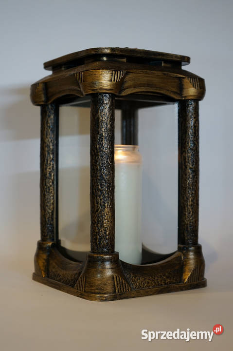 Złoty znicz żywiczny kapliczka roma Częstochowa