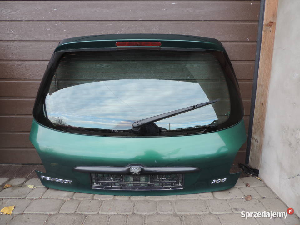 KLAPA TYLNA BAGAŻNIKA PEUGEOT 206 KQM Klapy bagażnika małopolskie Nowy Sącz