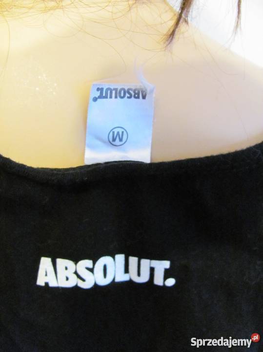 Top absolut czarny stylowa oryginalna koszulka Zamość