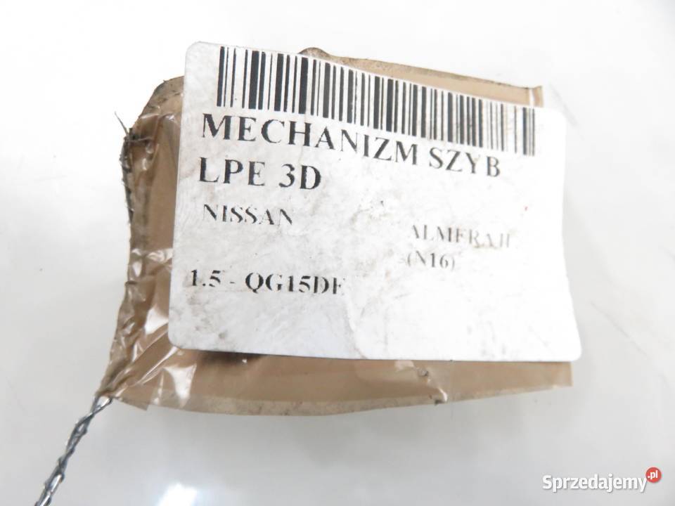 PODNOŚNIK SZYBY LEWY PRZEDNI 3D NISSAN ALMERA II