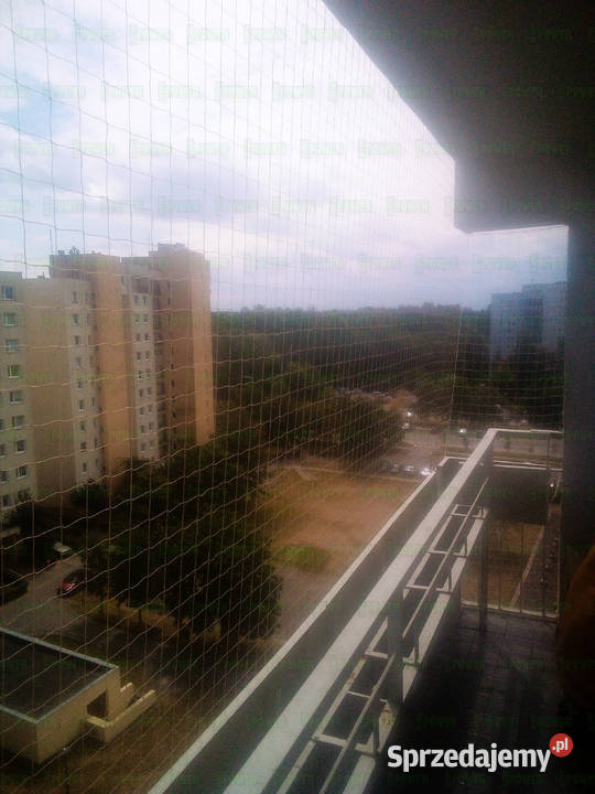 Siatka ochronna na balkon przezroczysta Montaż Warszawa