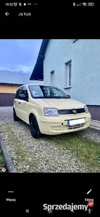 Fiat Panda końcówka roku 2011 r Łańcut