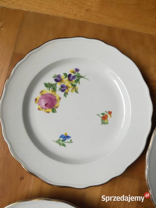 Porcelana Potschappel Dresden komplet 6 talerzy śląskie Jastrzębie-Zdrój sprzedam