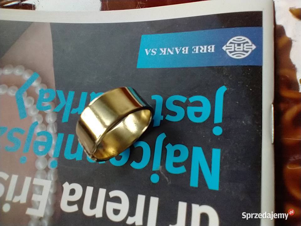 Pierścionek obrączka mosiądz metaloplastyka łódzkie Łódź
