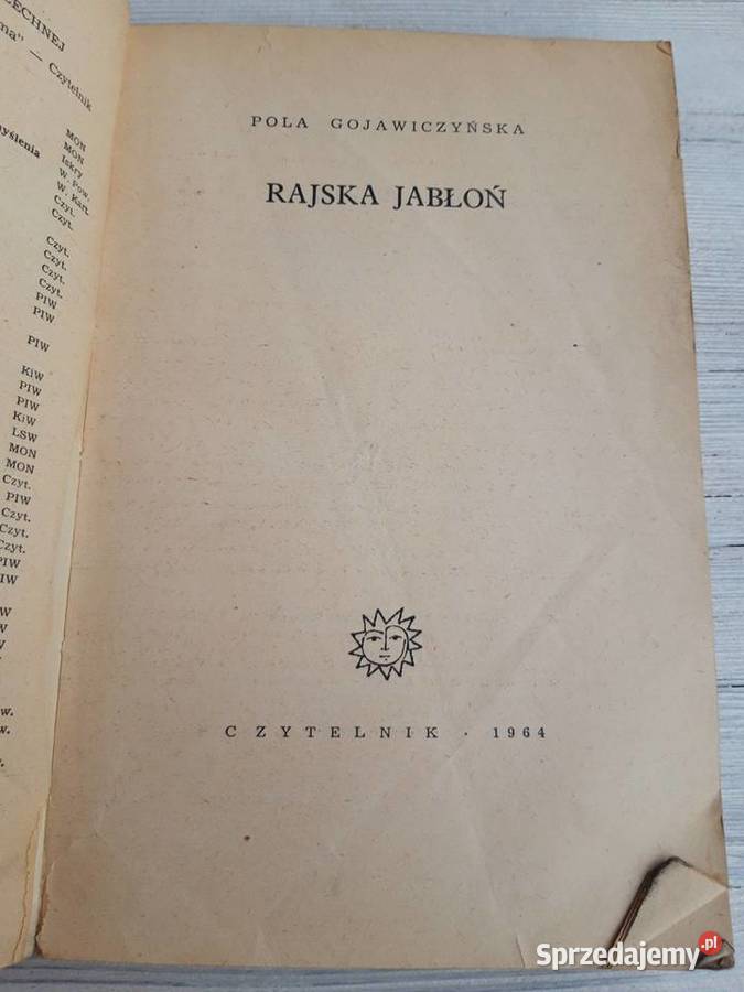 Rajska Jabłoń Pola Gojawiczyńska CZYTELNIK 1964 Bielsko-Biała