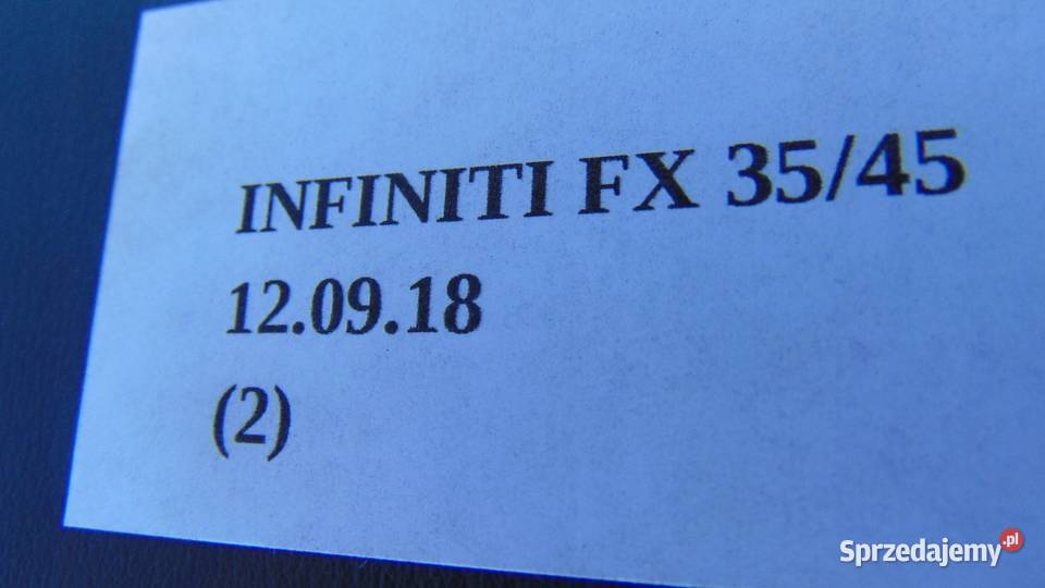 FOTELE FOTEL KANAPA INFINITI FX35 FX45 fotele, kanapy Nowy Tomyśl