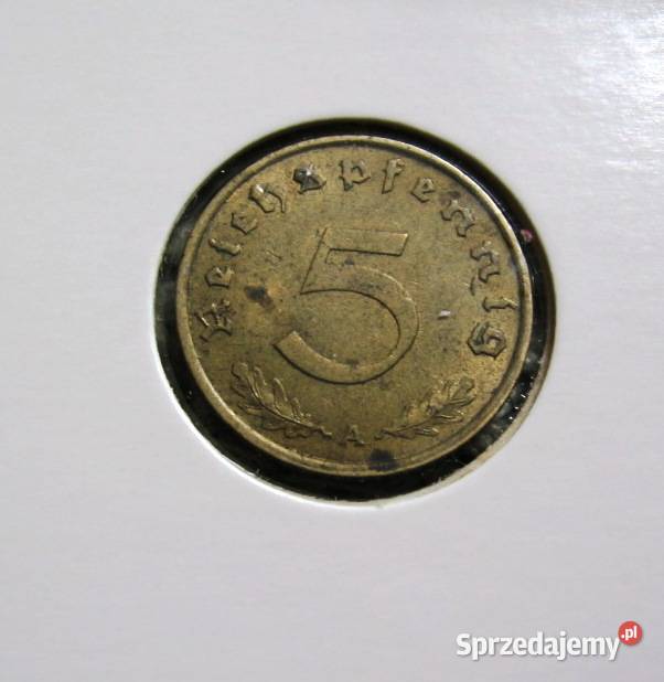 Niemcy 5 Pfennig 1939r A Kalisz