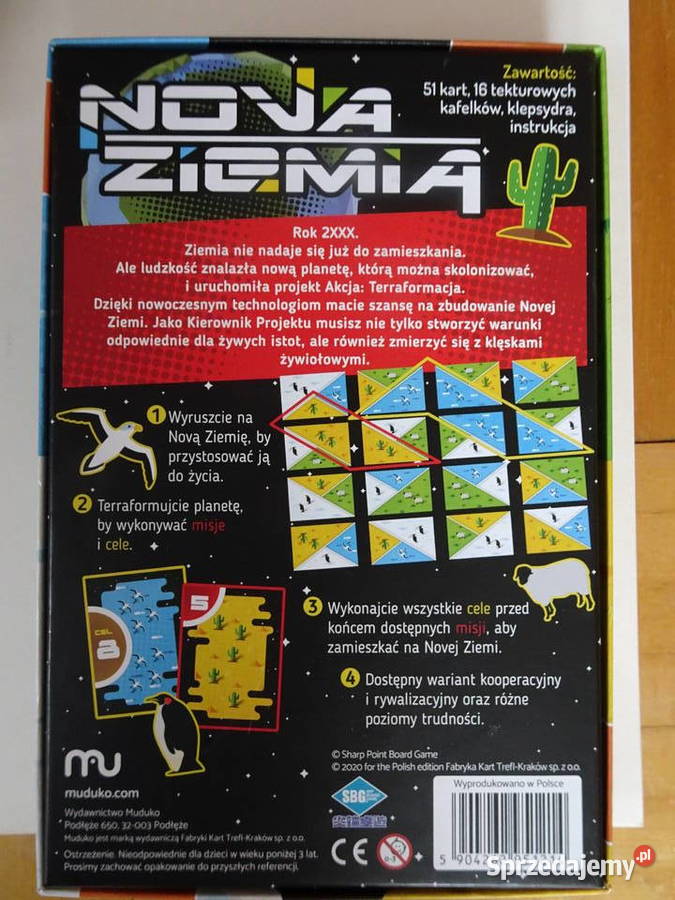 Nowa ziemia gra planszowa Pozostałe sprzedam