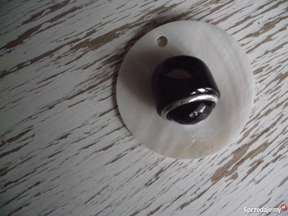 OKAZAŁY CZARNY PIERŚCIEŃ Z FALSETOWANYM wielkopolskie Piła sprzedam