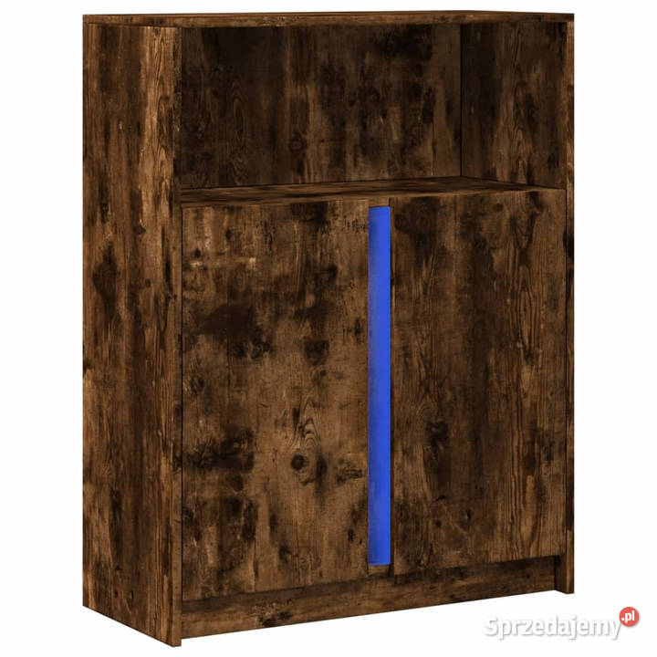 Szafka z LED przydymiony dąb 77x34x100 WM852149 Warszawa