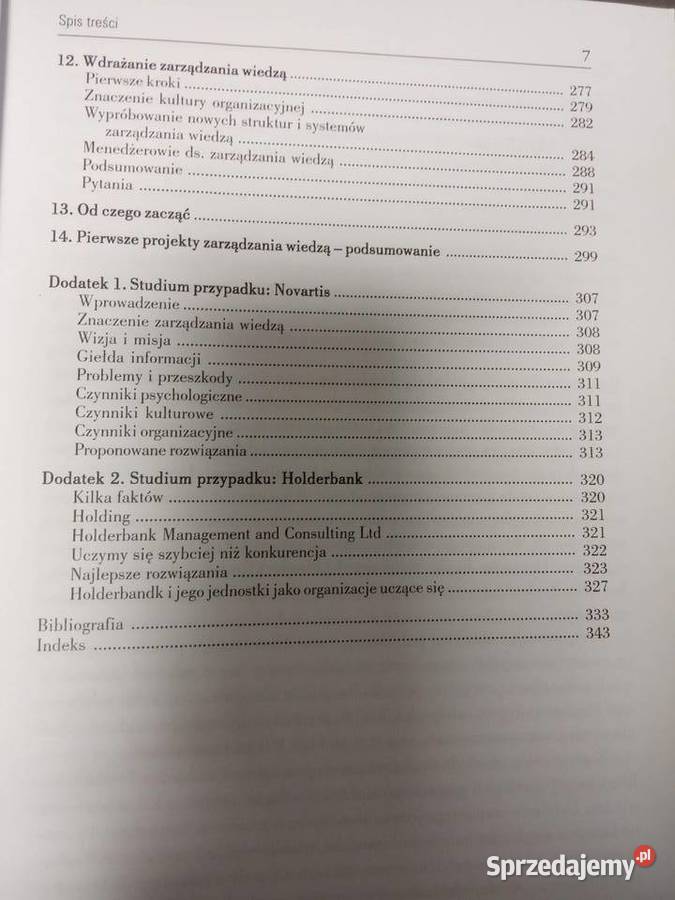 Zarządzanie wiedzą w organizacji książki sprzedam