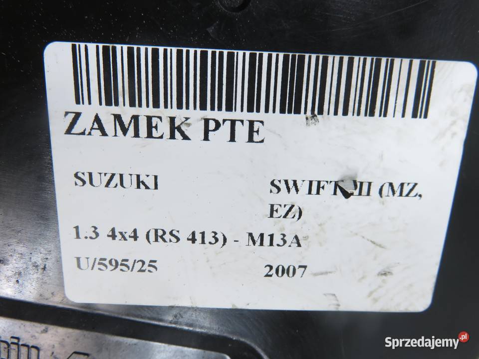 ZAMEK PRAWY TYLNY SUZUKI SWIFT MK6 2 PIN