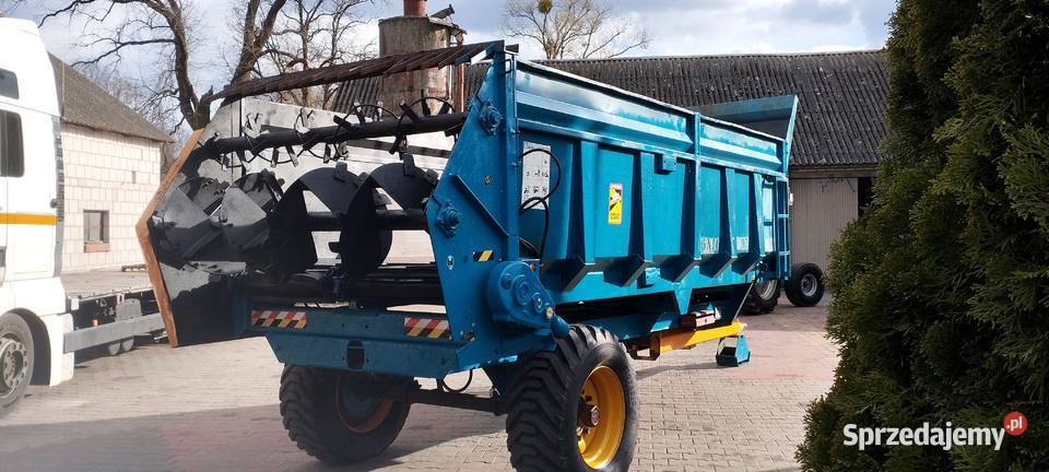 Rozrzutnik obornika Rolland Conic 10 ton burtą nieuszkodzony Skaryszew
