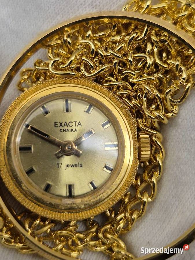 Damski zegarek naszyjnik Exacta Czajka Chorzów sprzedam