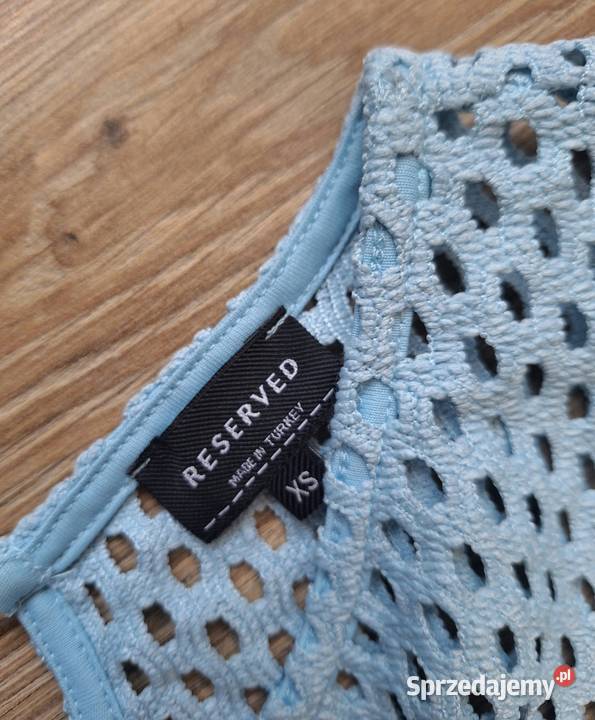 Śliczna błękitna sukienka midi ażurowa 36 Kraków