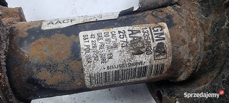 AMORTYZATOR PRAWY PRZÓD OPEL ASTRA J 13354030 osobowe Pozostałe kujawsko-pomorskie Lipno